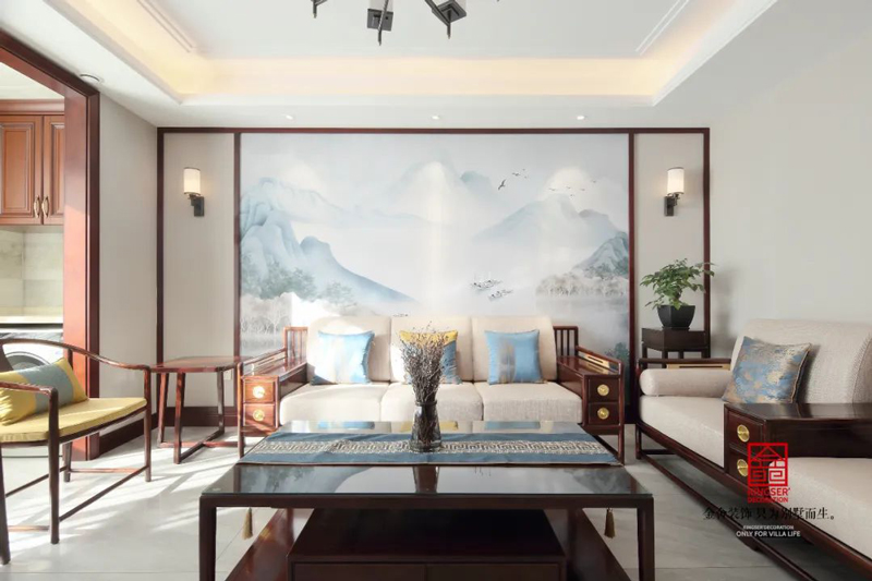 保利拉菲-新中式風(fēng)格-裝修設(shè)計(jì)實(shí)景圖