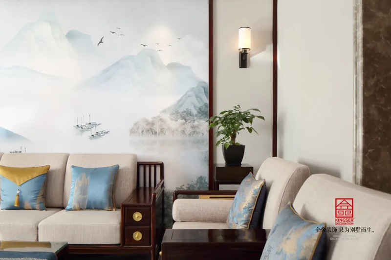 保利拉菲-新中式風(fēng)格-裝修設(shè)計(jì)實(shí)景圖