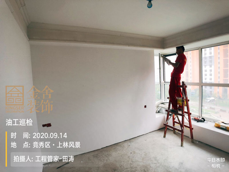 上林風(fēng)景110平米裝修工地