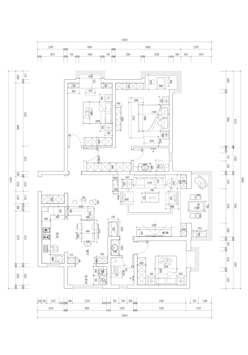 健康城160平米戶型優缺點分析