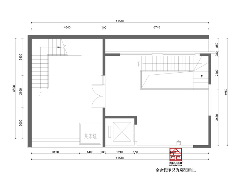 綠城桃花源300平米戶型負(fù)一原始平面圖