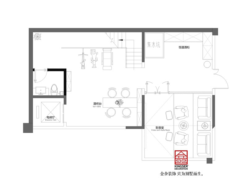 綠城桃花源300平米戶型負(fù)二平面布置圖