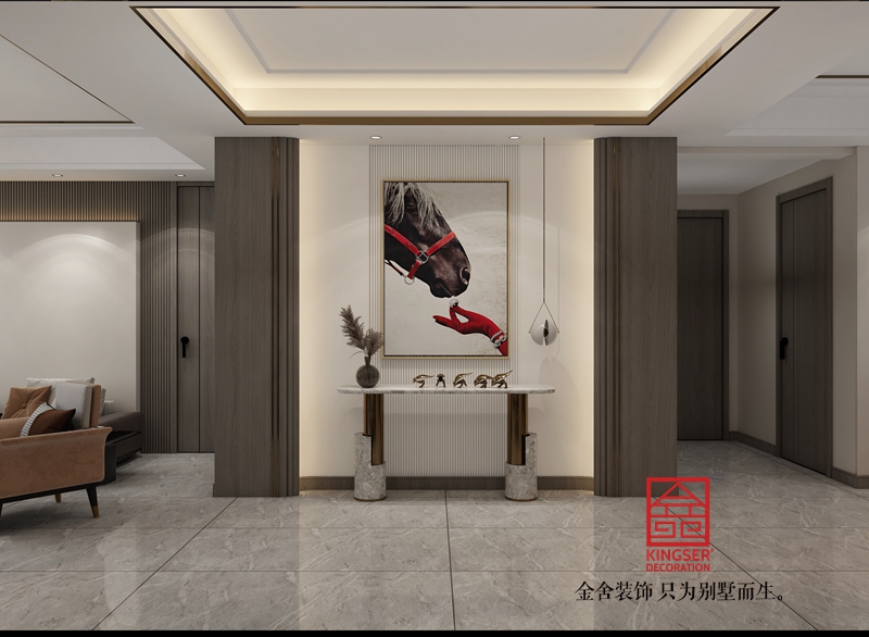 榮盛御府186平米裝修-現代輕奢-玄關